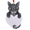 Personalized Gray Tabby Cat Ornament