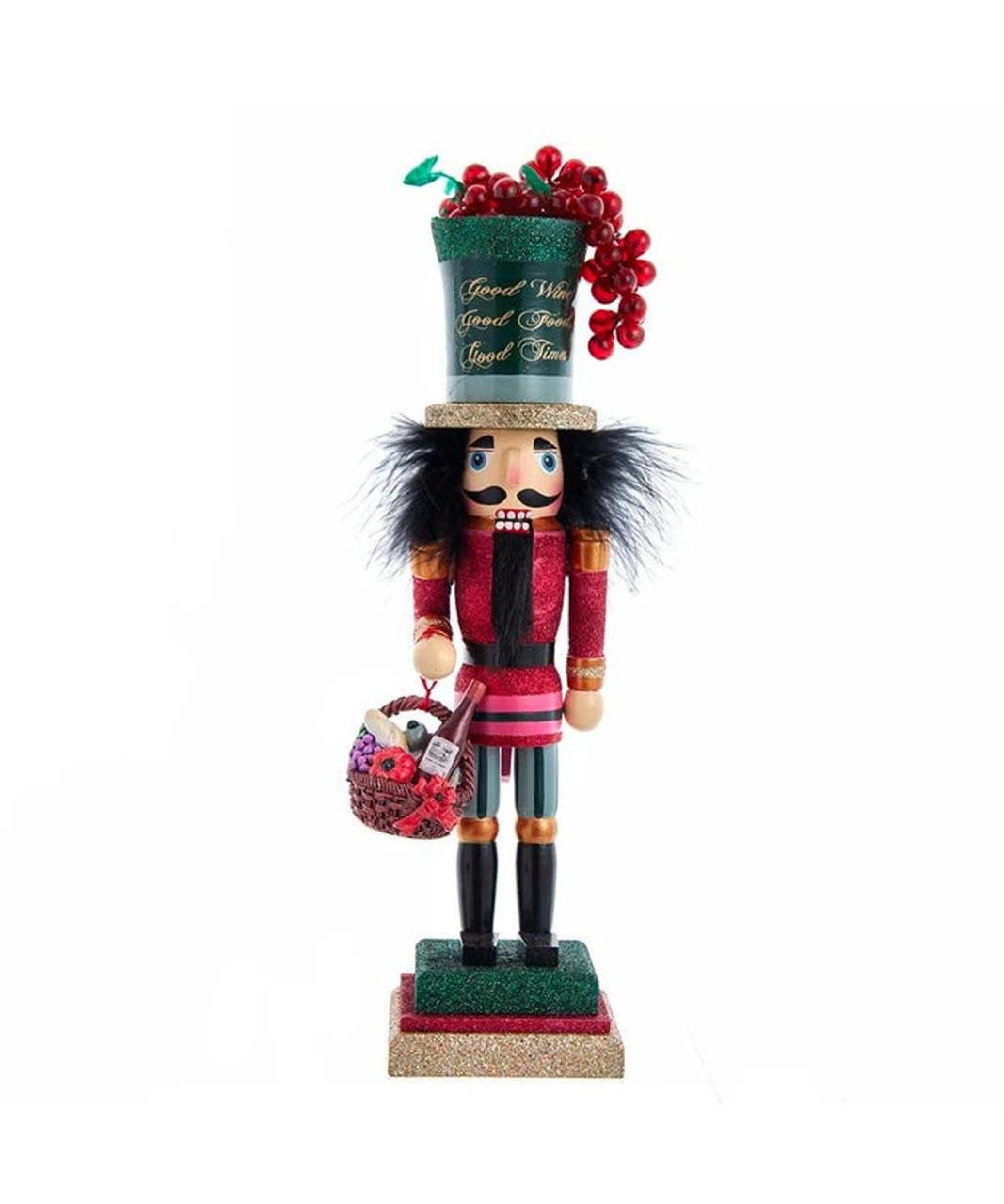 Kurt Adler 14" Hollywood™ Wine Nutcracker 3 Kurt Adler 14" Hollywood™ Wine Nutcracker