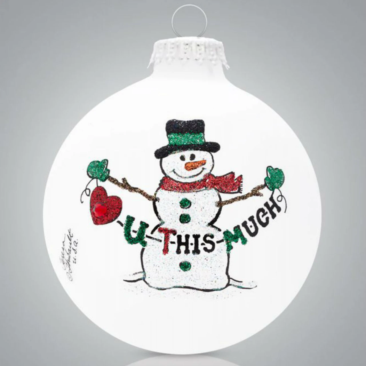 Heart Gifts By Teresa - Snowman Love Ornament 4 Heart Gifts By Teresa - Snowman Love Ornament - Image 2