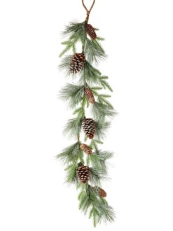48" Pine Garland With Cones