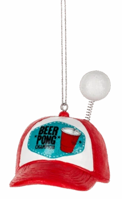 Beer Pong Hat Champion Ornament