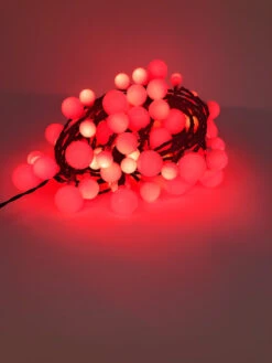 Lumineo 120 LED Color Changing Cherry Lights Black Wire -Finest Christmas Decoration red 15012.1604691969