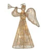 Kurt Adler 12" Pre-Lit Gold Glittered Angel Treetop -Finest Christmas Decoration ul0914 16469.1654524637