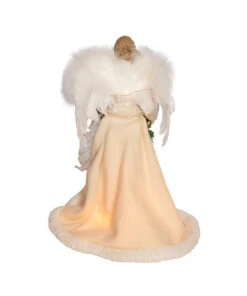 Kurt Adler Ivory And Grey Lighted Angel Treetop -Finest Christmas Decoration ul2227 03 36015.1622377719