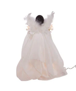 Kurt Adler African American Ivory And Gold Lighted Treetop -Finest Christmas Decoration ul2230 03 39866.1622379659