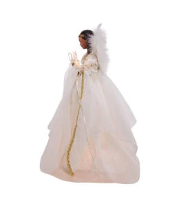 Kurt Adler African American Ivory And Gold Lighted Treetop -Finest Christmas Decoration ul2230 04 70970.1622379661