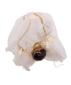 Kurt Adler African American Ivory And Gold Lighted Treetop -Finest Christmas Decoration ul2230 05 42805.1622379663