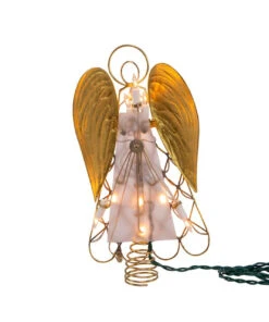 Kurt Adler UL 10-Light Capiz Angel Lighted Treetop 11 Kurt Adler UL 10-Light Capiz Angel Lighted Treetop -Finest Christmas Decoration ul3169 03 66507.1622464427