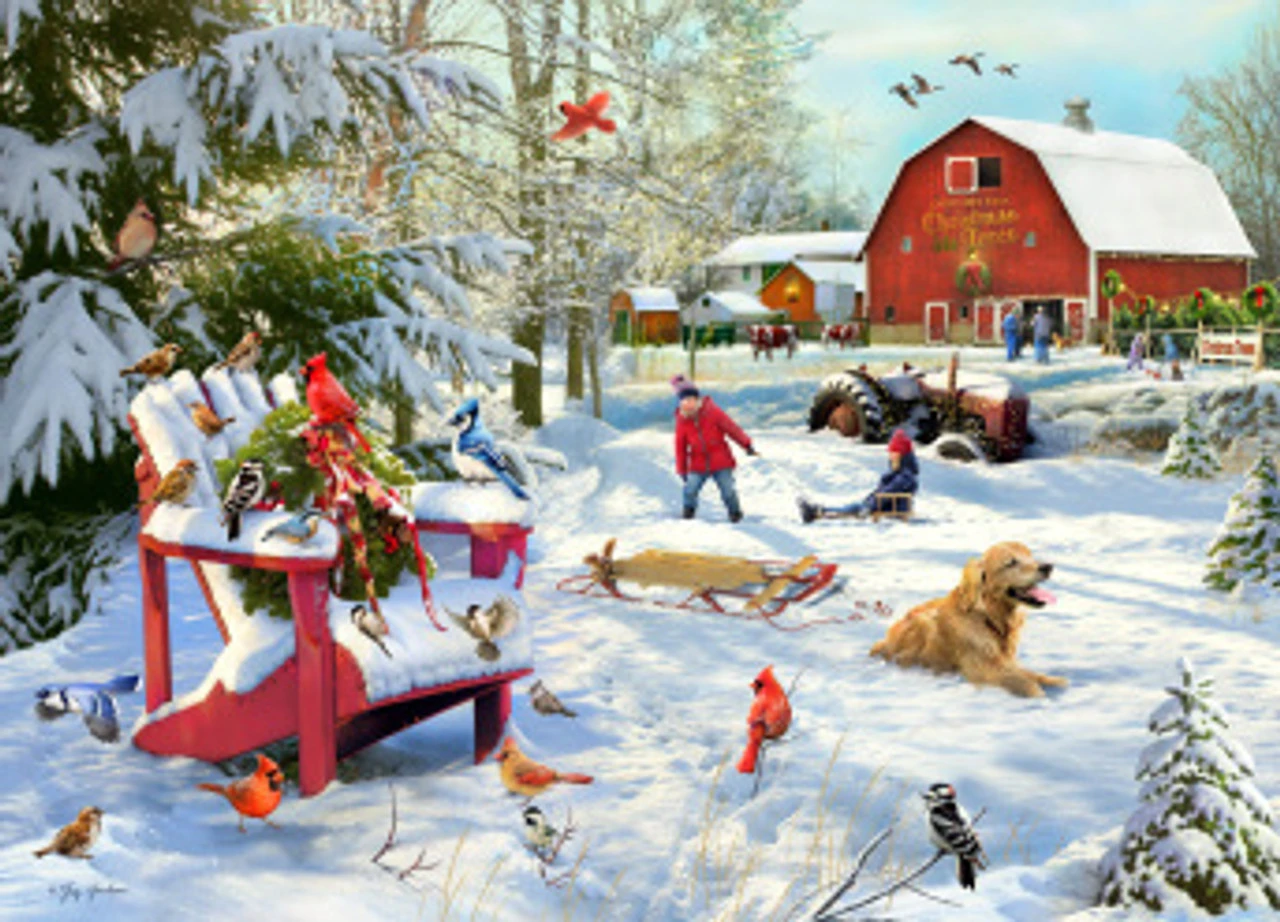 The Farm At Christmas Jigsaw Puzzle 1000 Piece 3 The Farm At Christmas Jigsaw Puzzle 1000 Piece